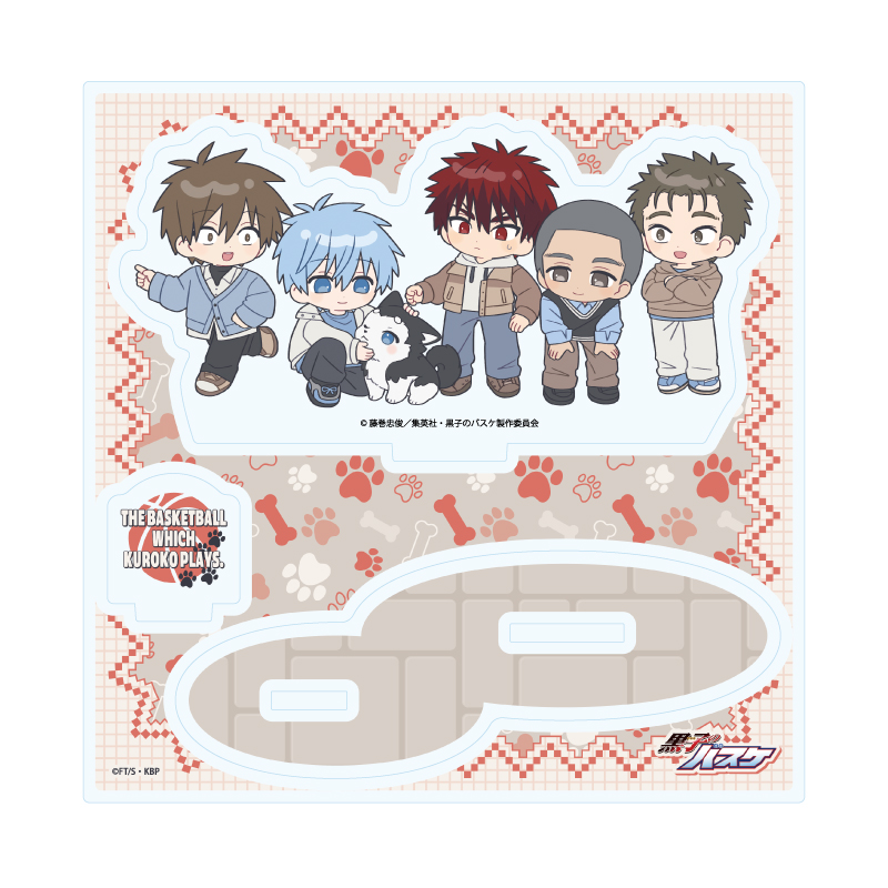 Acrylic Stand Plate "Kuroko's Basketball" 08 Seirin A With Tetsuya 2go Ver. (Mini Character Illustration)