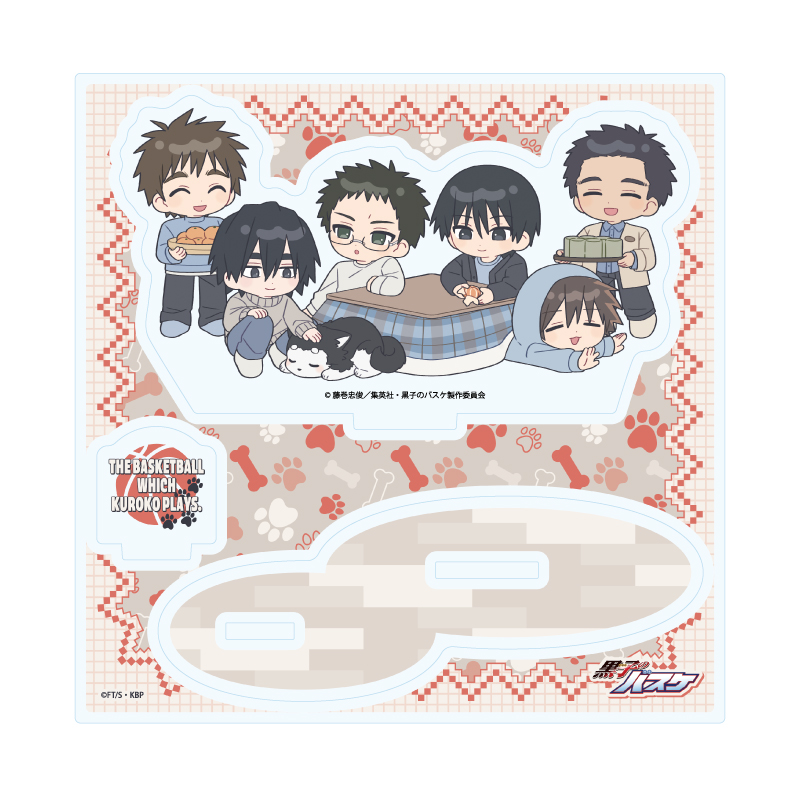 Acrylic Stand Plate "Kuroko's Basketball" 09 Seirin B With Tetsuya 2go Ver. (Mini Character Illustration)
