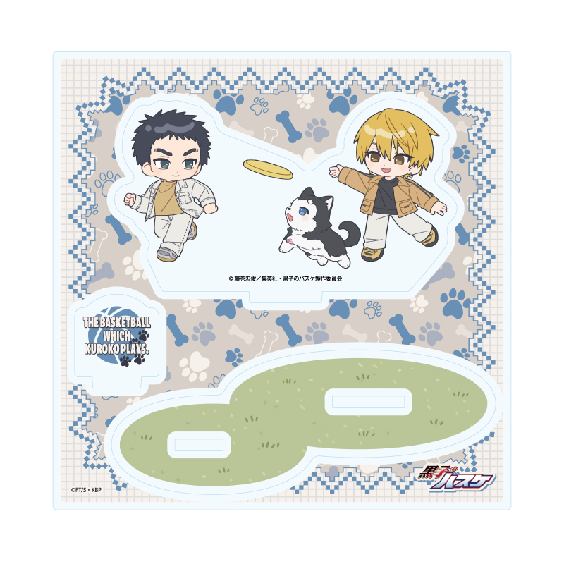 Acrylic Stand Plate "Kuroko's Basketball" 10 Kaijo With Tetsuya 2go Ver. (Mini Character Illustration)