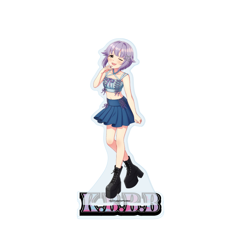 Deka Acrylic Stand "The Idolmaster Cinderella Girls" 13 Koshimizu Sachiko Denim Style Costume Ver. (Original Illustration)