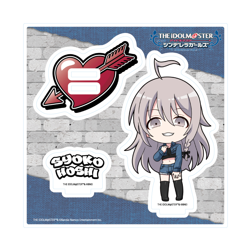 Acrylic Stand Plate "The Idolmaster Cinderella Girls" 28 Hoshi Syoko Denim Style Costume Ver. (Mini Character Illustration)