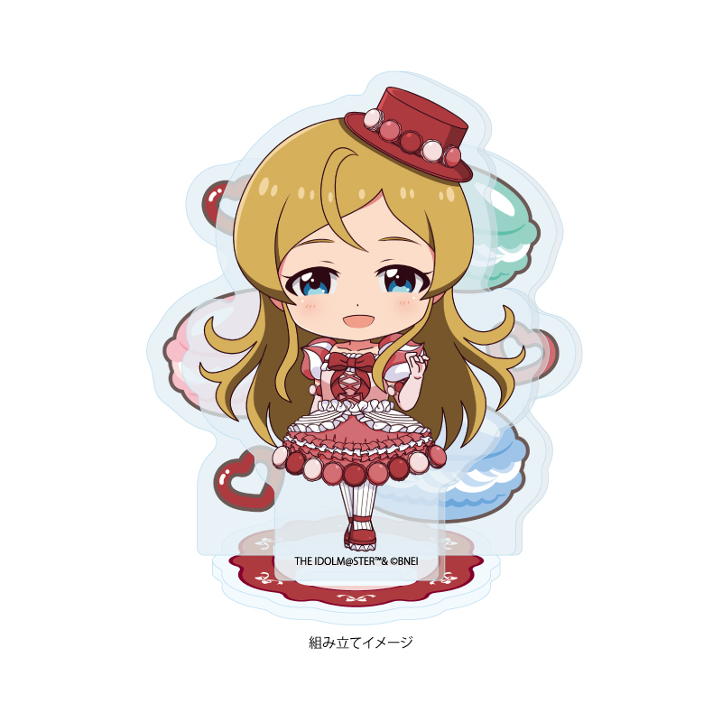 Acrylic Stand Plate "The Idolmaster Million Live!" 47 Shinomiya Karen Macaron Dress Ver. (Mini Character Illustration)