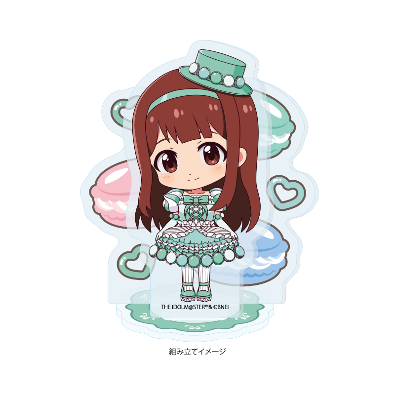 Acrylic Stand Plate "The Idolmaster Million Live!" 49 Tanaka Kotoha Macaron Dress Ver. (Mini Character Illustration)