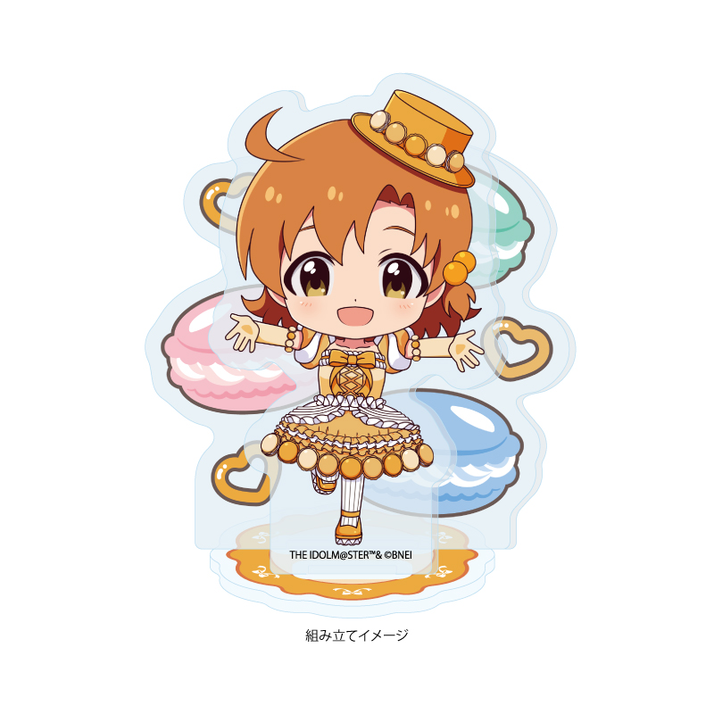 Acrylic Stand Plate "The Idolmaster Million Live!" 51 Yabuki Kana Macaron Dress Ver. (Mini Character Illustration)