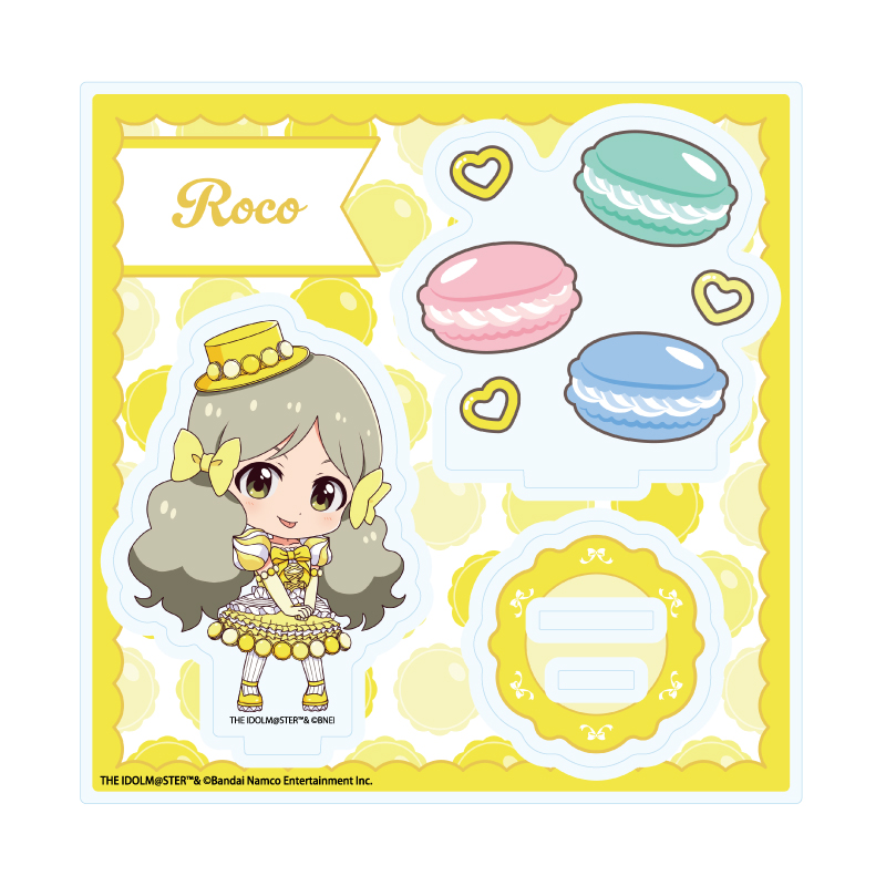 Acrylic Stand Plate "The Idolmaster Million Live!" 52 Roco Macaron Dress Ver. (Mini Character Illustration)