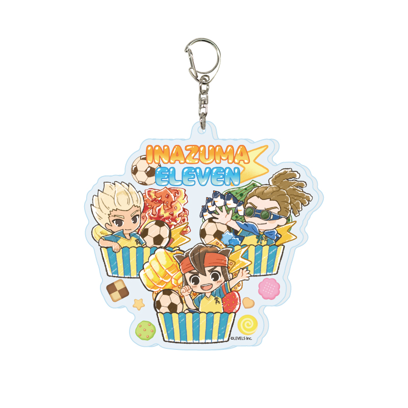 Deka Acrylic Key Chain "Inazuma Eleven" 01 Sweets Ver. A (Graff Art Illustration)