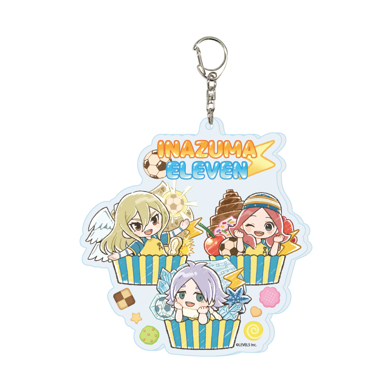 Deka Acrylic Key Chain "Inazuma Eleven" 03 Sweets Ver. C (Graff Art Illustration)