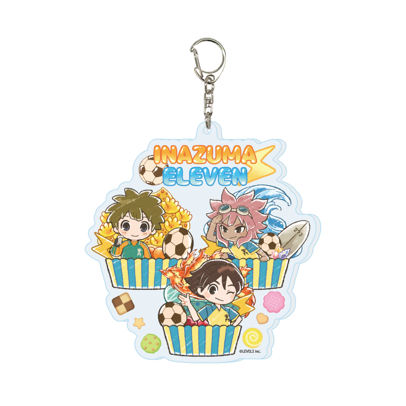 Deka Acrylic Key Chain "Inazuma Eleven" 04 Sweets Ver. D (Graff Art Illustration)