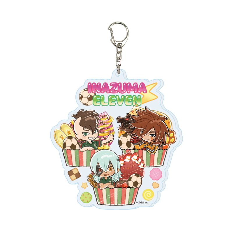 Deka Acrylic Key Chain "Inazuma Eleven" 05 Sweets Ver. E (Graff Art Illustration)