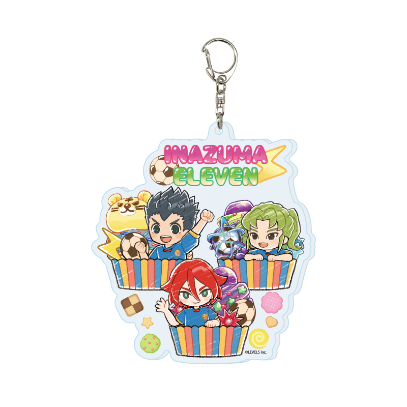Deka Acrylic Key Chain "Inazuma Eleven" 06 Sweets Ver. F (Graff Art Illustration)