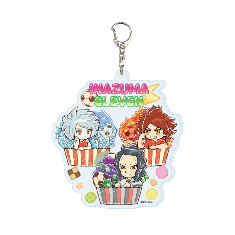 Deka Acrylic Key Chain "Inazuma Eleven" 07 Sweets Ver. G (Graff Art Illustration)