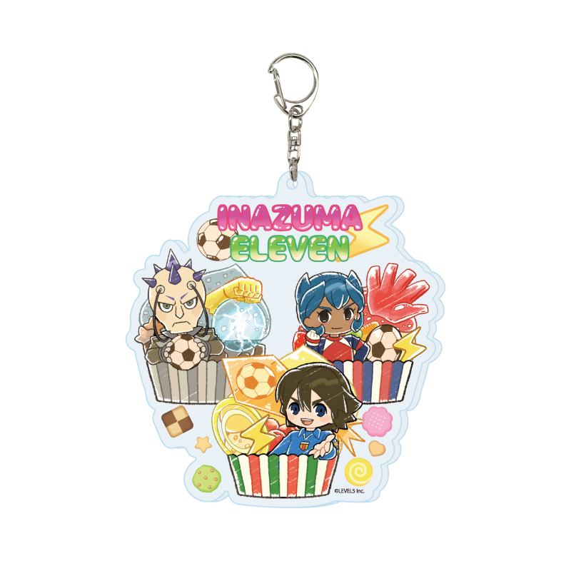 Deka Acrylic Key Chain "Inazuma Eleven" 08 Sweets Ver. H (Graff Art Illustration)