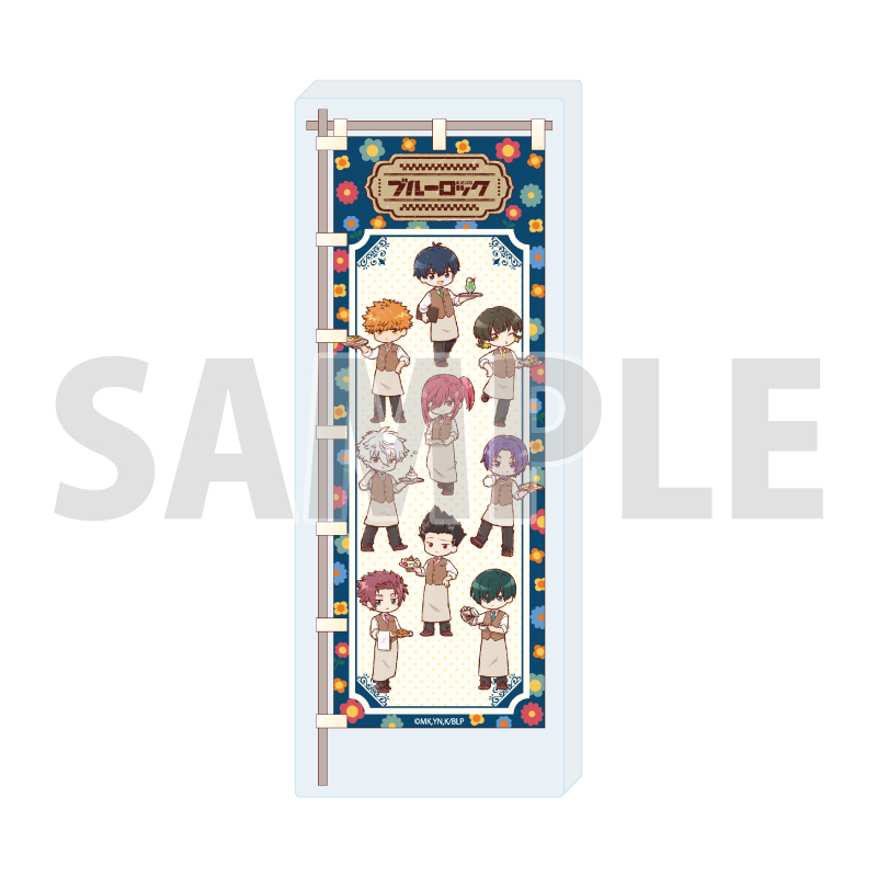 Mini Acrylic Block "Blue Lock" 35 Retro Cafe Ver. (Graff Art Illustration)