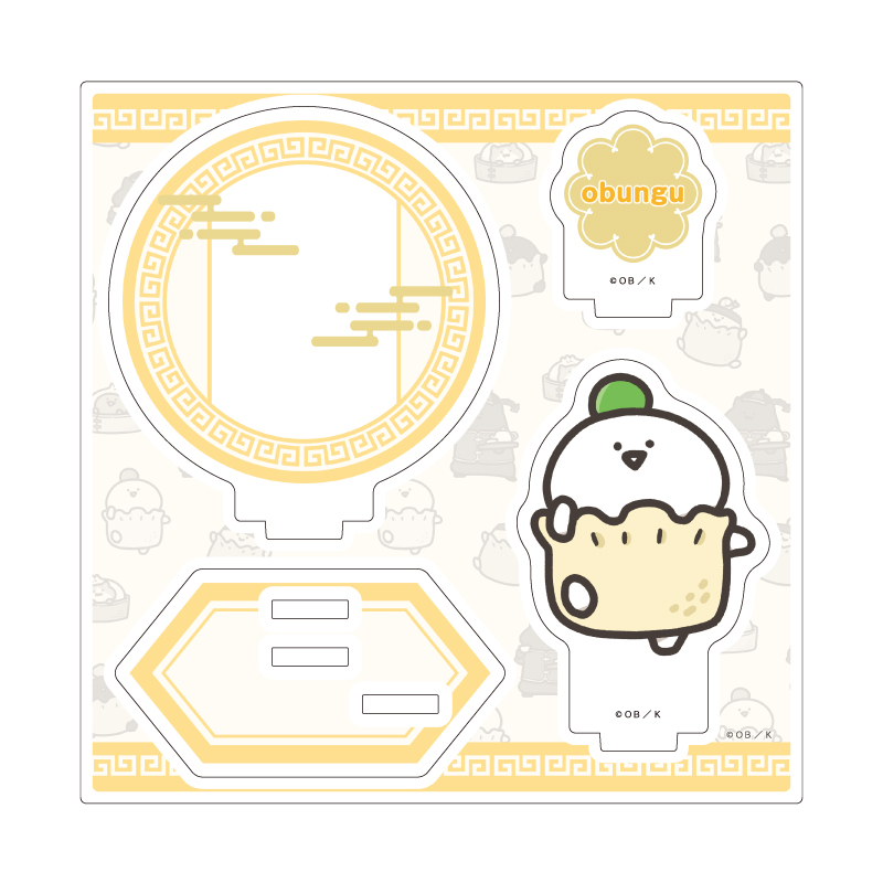 Acrylic Stand Plate "Obungu to Issho" 01 Obungu-san Dim Sum Ver. (Original Illustration)