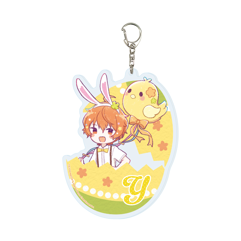 Deka Acrylic Key Chain "The Idolmaster SideM" 02 Aoi Yusuke Egg Hunt Ver. (Graff Art Illustration)