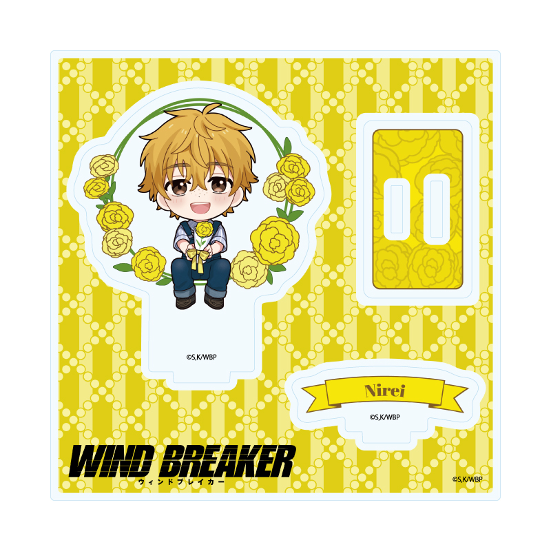 Acrylic Stand Plate "Wind Breaker" 10 Nirei Akihiko Carnation Ver. (Mini Character Illustration)