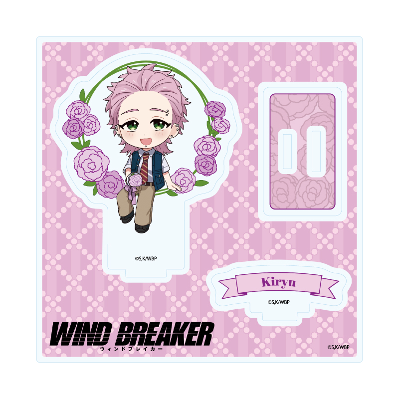 Acrylic Stand Plate "Wind Breaker" 12 Kiryu Mitsuki Carnation Ver. (Mini Character Illustration)