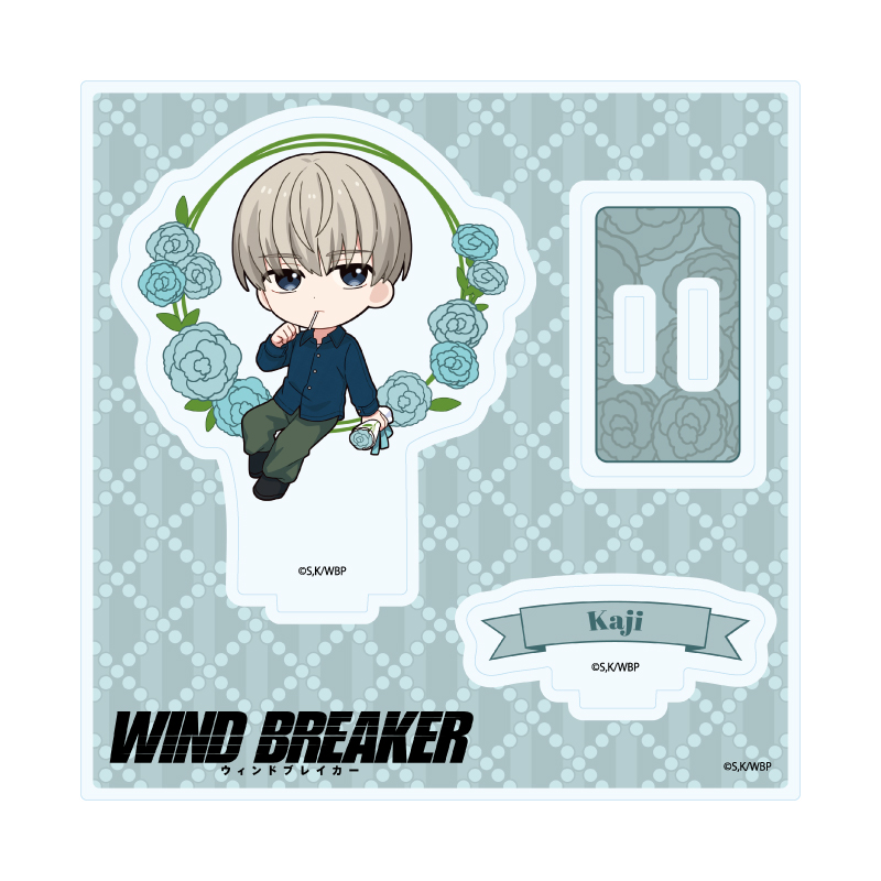 Acrylic Stand Plate "Wind Breaker" 13 Kaji Ren Carnation Ver. (Mini Character Illustration)