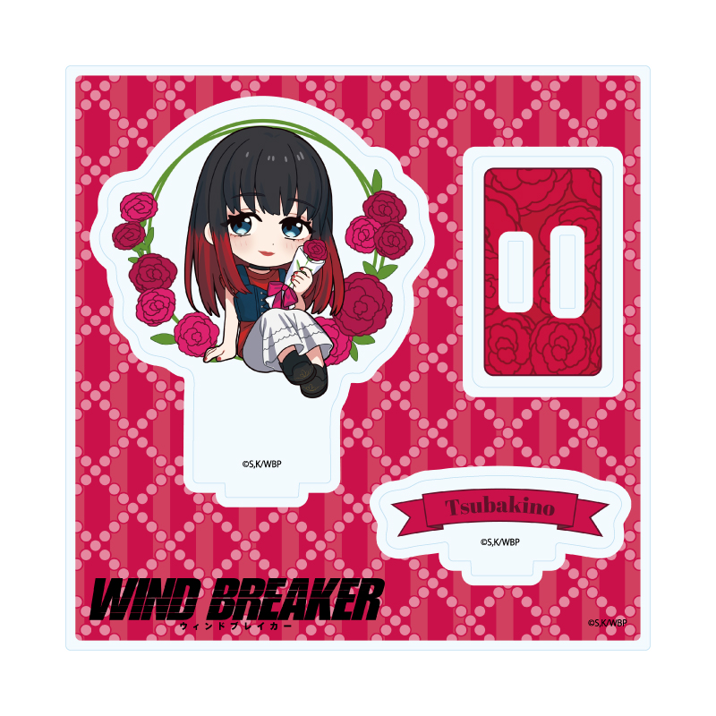 Acrylic Stand Plate "Wind Breaker" 14 Tsubakino Tasuku Carnation Ver. (Mini Character Illustration)