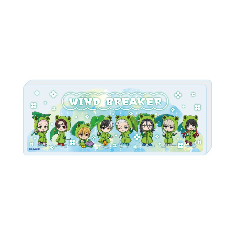 Mini Acrylic Block "Wind Breaker" 03 Rainy Day Ver. (Mini Character Illustration)