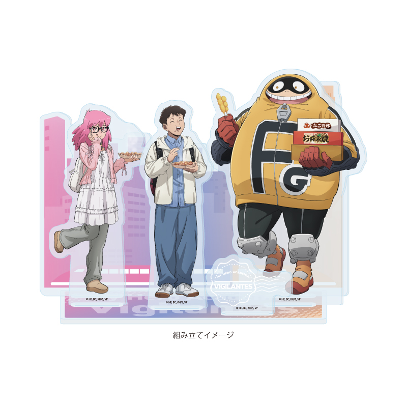 Premium Acrylic Diorama Plate "My Hero Academia: Vigilantes" 02 Osaka Sightseeing Ver. A (Original Illustration)