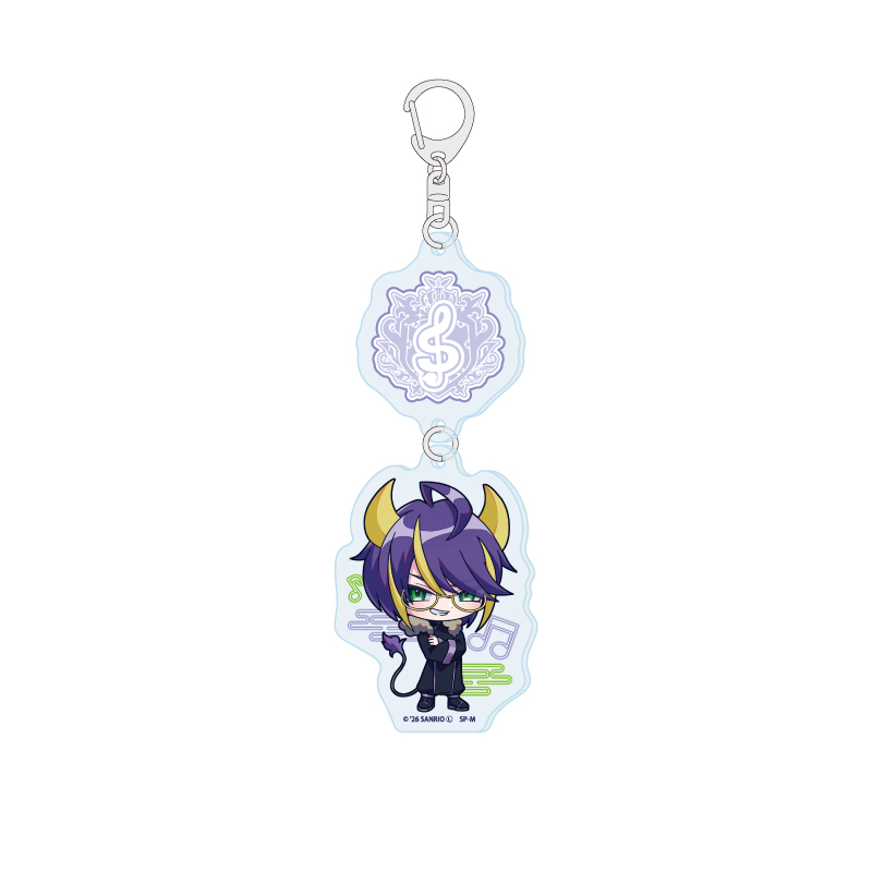 Linked Acrylic Key Chain "Show by Rock!!" 18 Orion (Mini Character Illustration)