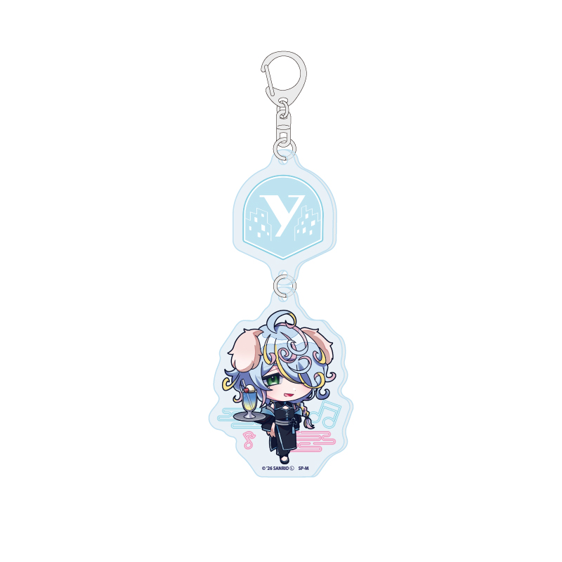 Linked Acrylic Key Chain "Show by Rock!!" 20 Uraragi (Mini Character Illustration)