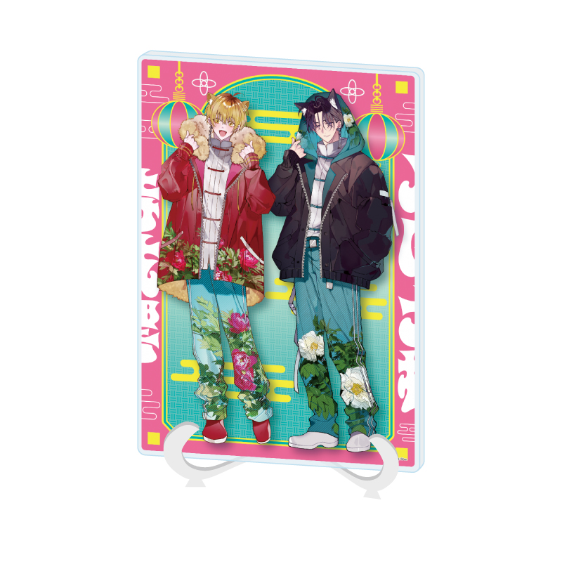 Acrylic Art Board A5 Size "Let's Just End FWB Relationship" 01 Tsukioka Daiki & Tokieda Hibiki (Original Illustration)