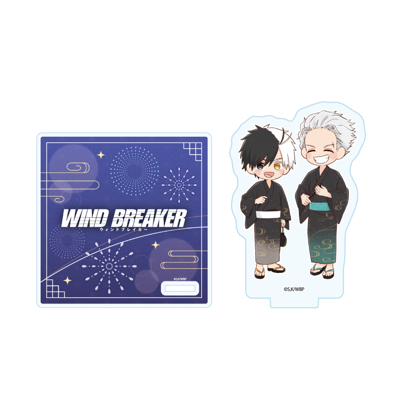 Acrylic Coaster Stand "Wind Breaker" 01 Fireworks Festival Ver. (Graff Art Illustration)