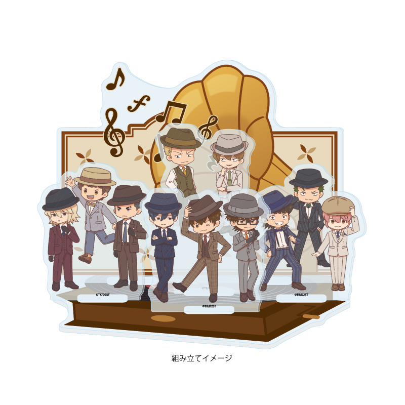 Acrylic Diorama "Ace of Diamond act II -Second Season-" 03 Group Design (Retro Art Illustration)