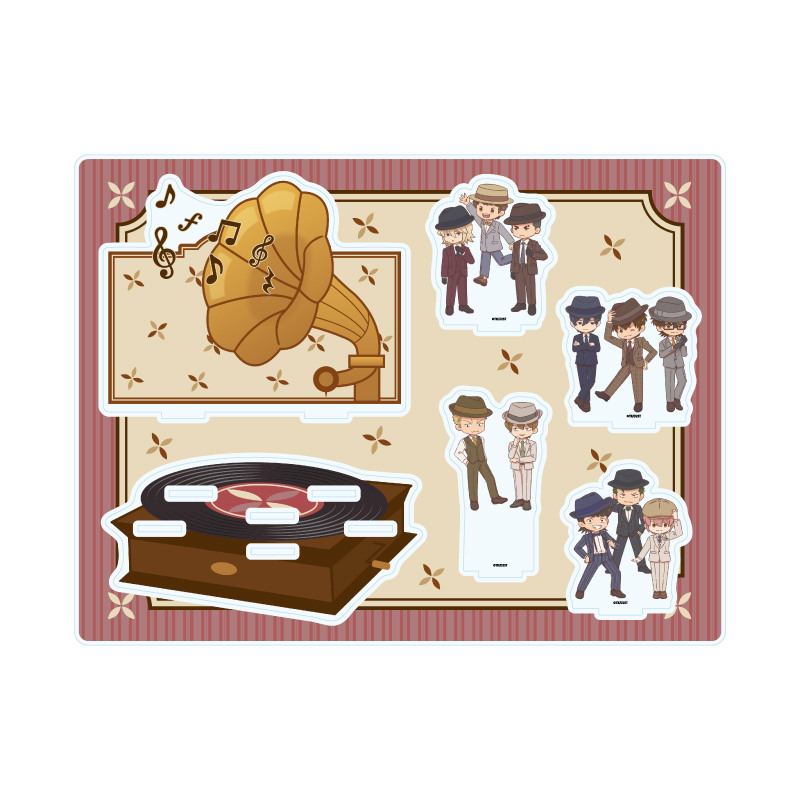 Acrylic Diorama "Ace of Diamond act II -Second Season-" 03 Group Design (Retro Art Illustration)