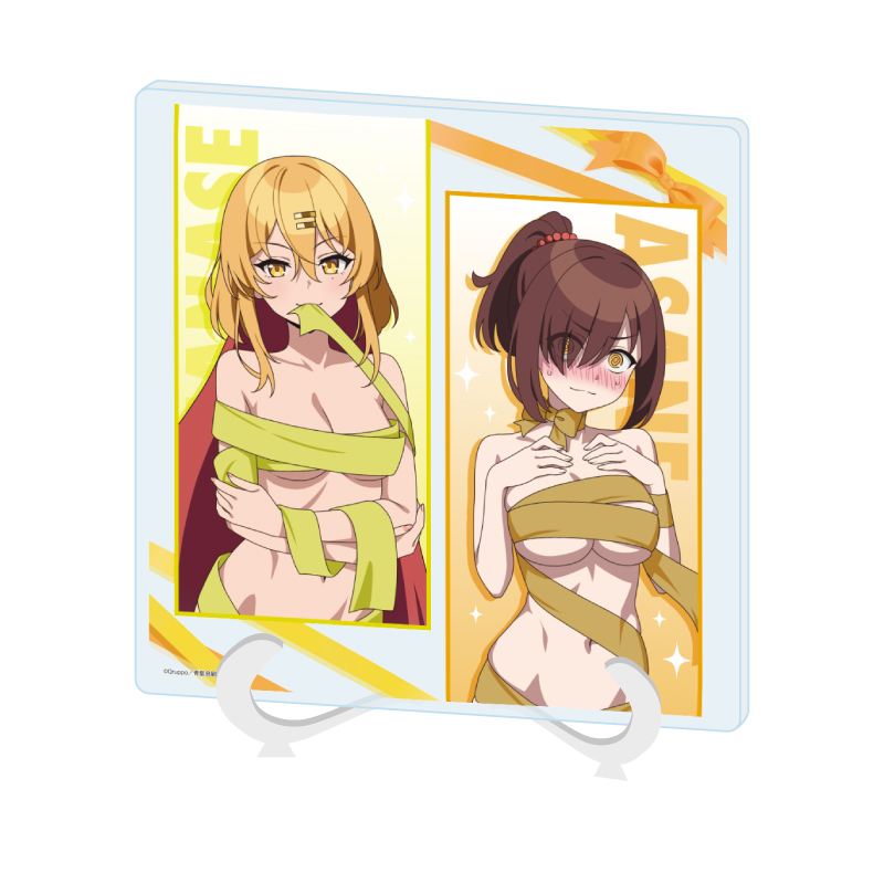 Acrylic Art Board "Nukitashi THE ANIMATION" 01 Katagiri Nanase & Tachibana Asane Present Ver. (Original Illustration)