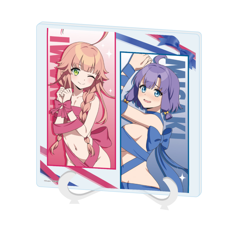 Acrylic Art Board "Nukitashi THE ANIMATION" 02 Watarai Hinami & Hotori Misaki Present Ver. (Original Illustration)