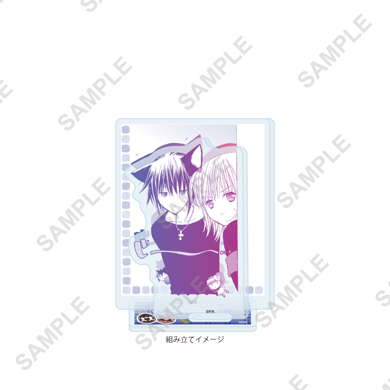 Acrylic Stand Plate "Shugo Chara!" 58 Hinamori Amu & Tsukiyomi Ikuto (Official Illustration)
