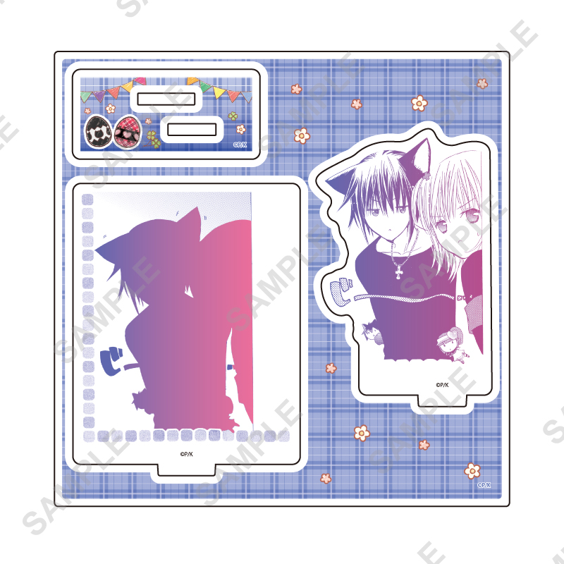 Acrylic Stand Plate "Shugo Chara!" 58 Hinamori Amu & Tsukiyomi Ikuto (Official Illustration)