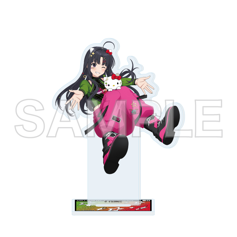 Acrylic Stand "Girls Band Cry" x Sanrio Characters 21 Awa Subaru x Hello Kitty (Collaboration Illustration)