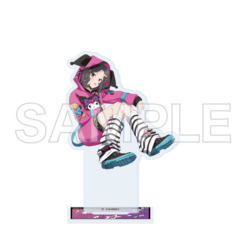 Acrylic Stand "Girls Band Cry" x Sanrio Characters 22 Ebizuka Tomo x Kuromi (Collaboration Illustration)