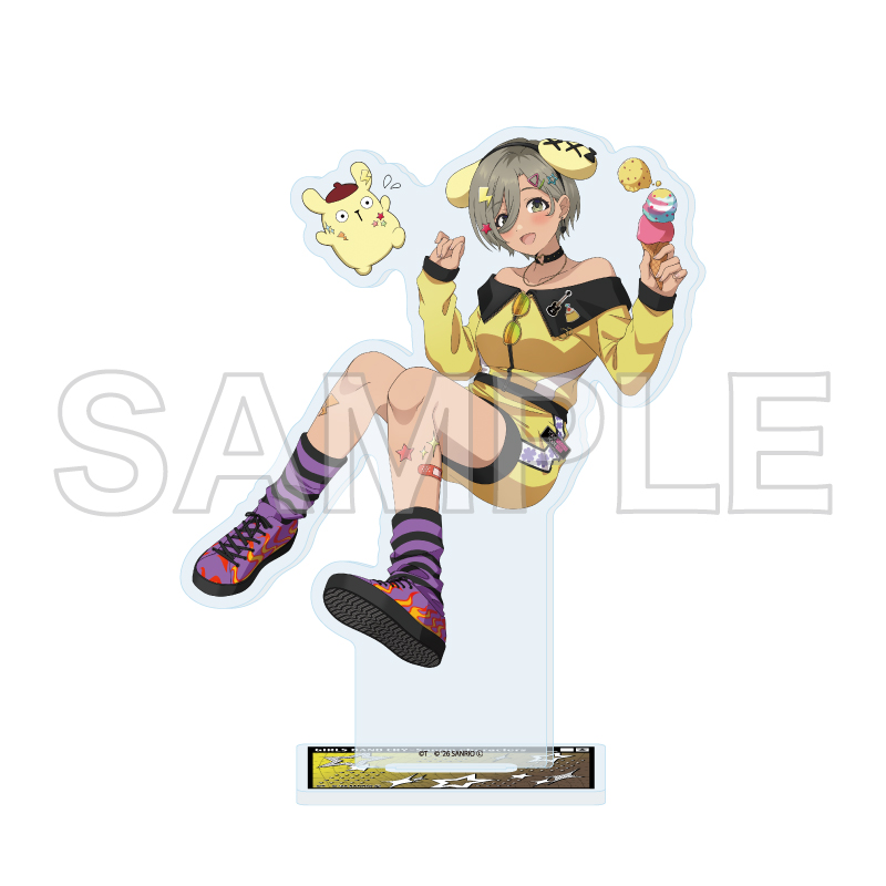 Acrylic Stand "Girls Band Cry" x Sanrio Characters 23 Rupa x Pom Pom Purin (Collaboration Illustration)