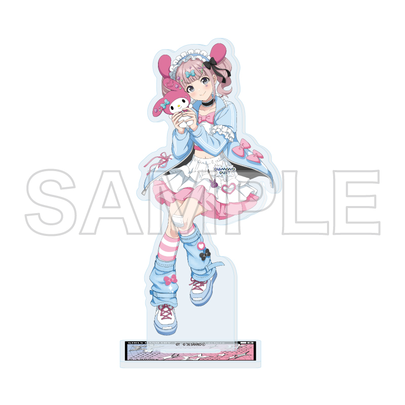 Acrylic Stand "Girls Band Cry" x Sanrio Characters 24 Hina x My Melody (Collaboration Illustration)