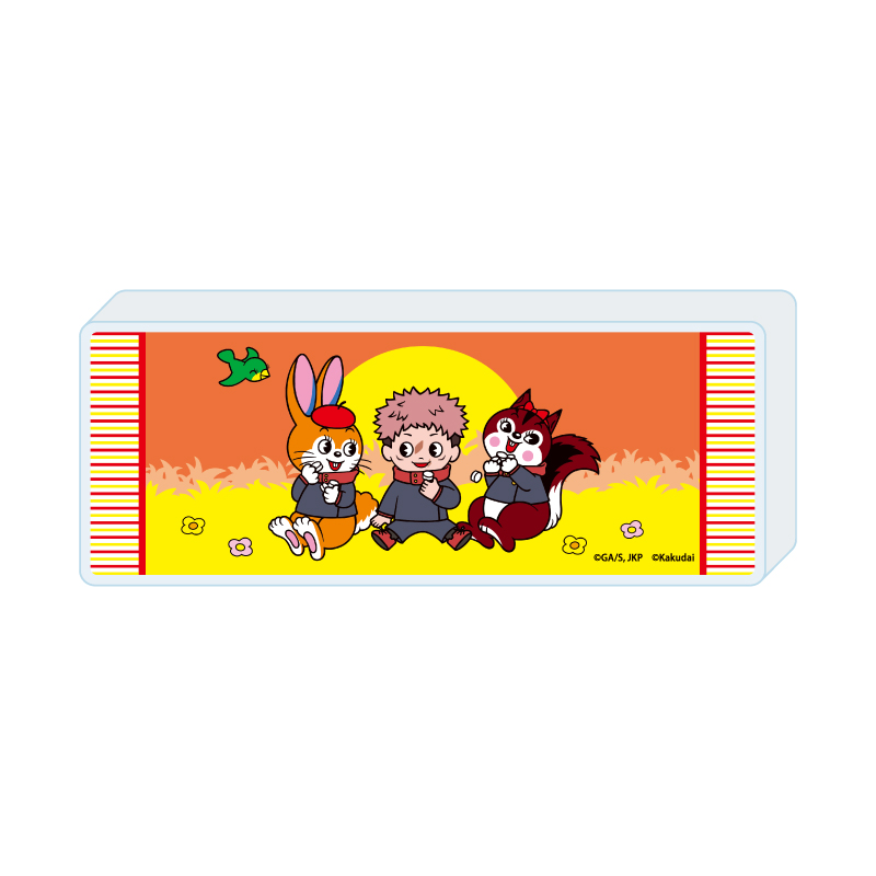 Mini Acrylic Block "Jujutsu Kaisen" x Kuppy Ramune 01 Itadori Yuji (Mini Character Illustration)