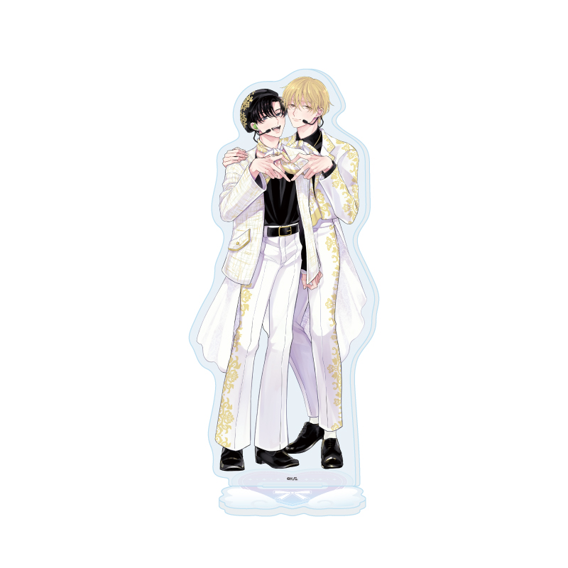 Acrylic Stand Hokkamuri Works 01 Hakooshi BL Fair -Cafe Time with Idols- (Original Illustration)