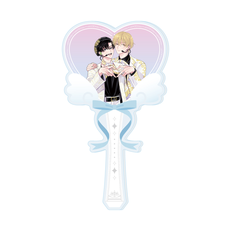 Acrylic Stick Hokkamuri Works 01 Hakooshi BL Fair -Cafe Time with Idols- (Original Illustration)