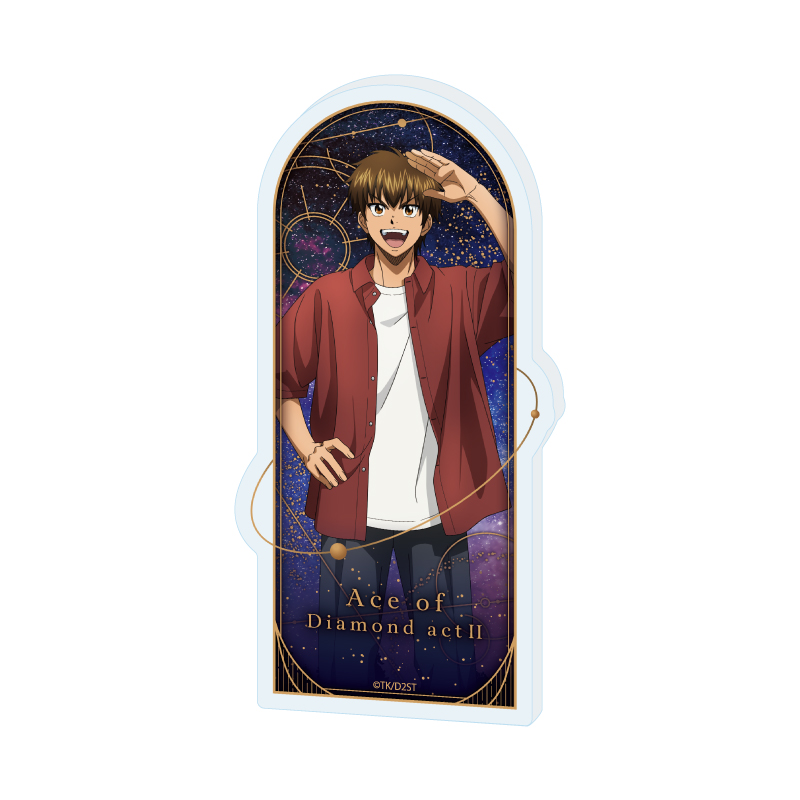 Mini Acrylic Block "Ace of Diamond act II -Second Season-" 05 Sawamura Eijun Stargazing Ver. (Original Illustration)