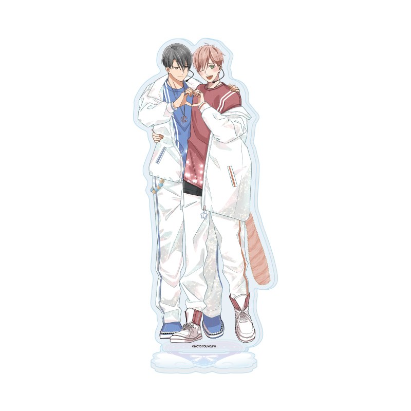 Acrylic Stand Moto Touno Works 01 Hakooshi BL Fair -Cafe Time with Idols- (Original Illustration)