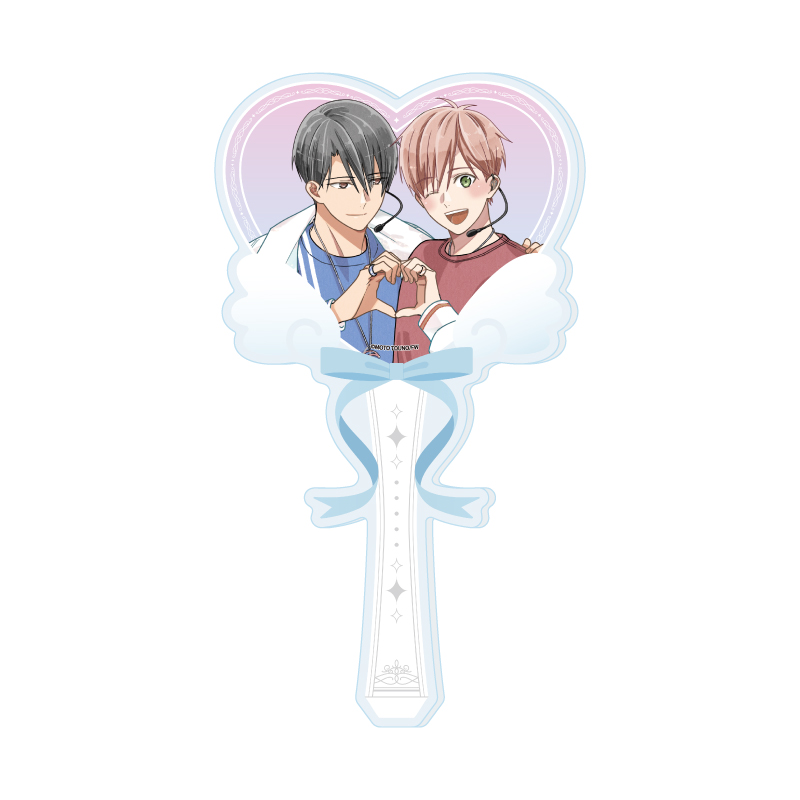 Acrylic Stick Moto Touno Works 01 Hakooshi BL Fair -Cafe Time with Idols- (Original Illustration)
