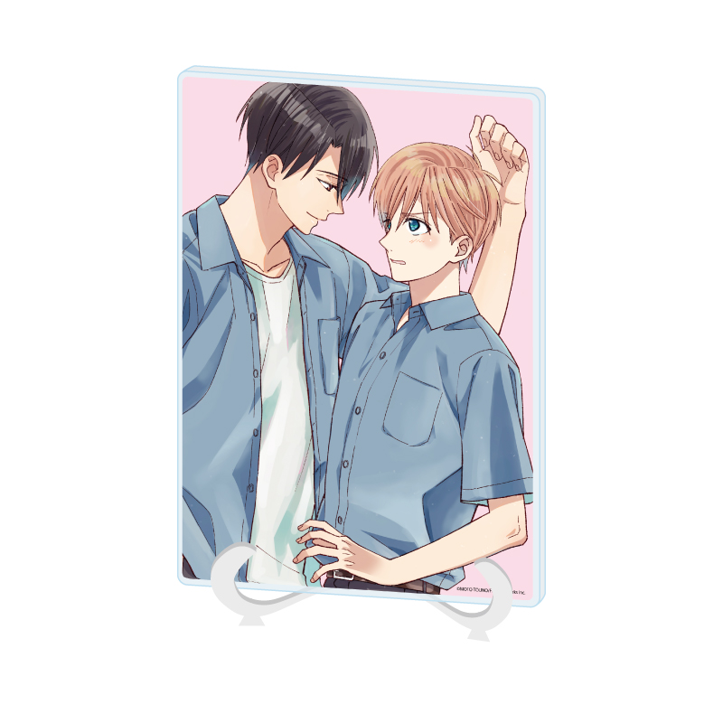 Acrylic Art Board A5 Size Moto Touno Works 01 Hakooshi BL Fair -Cafe Time with Idols- (Official Illustration)