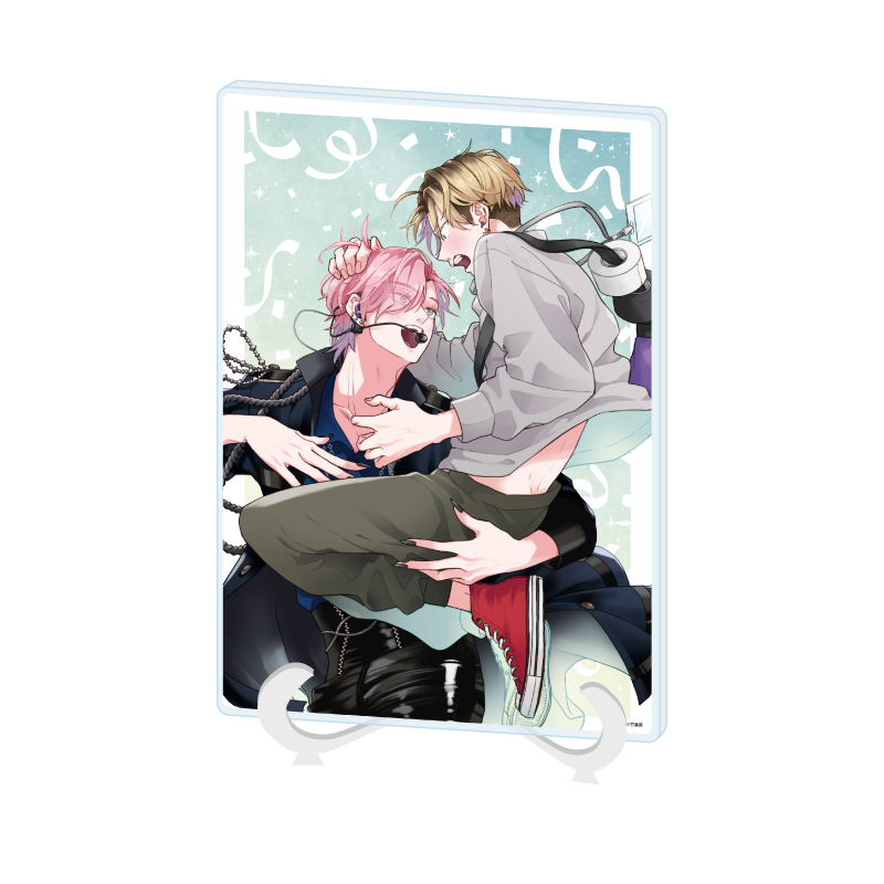 Acrylic Art Board A5 Size Harujion Works 01 Hakooshi BL Fair -Cafe Time with Idols- (Official Illustration)