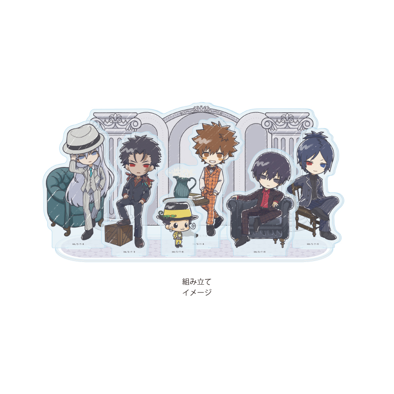 Acrylic Diorama "Reborn!" 05 Group Design Two-piece Set Suits Ver. (Graff Art Illustration)