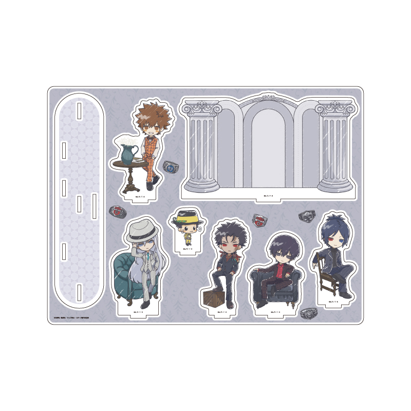 Acrylic Diorama "Reborn!" 05 Group Design Two-piece Set Suits Ver. (Graff Art Illustration)