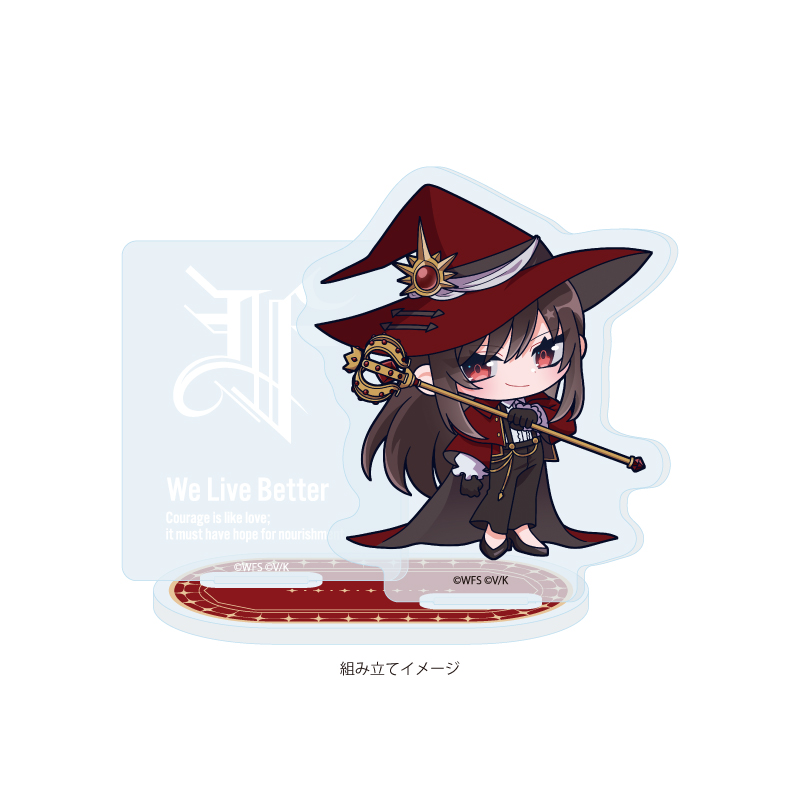 Acrylic Stand Plate "Heaven Burns Red" 07 Yanagi Mion (Mini Character Illustration)